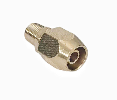 3/8" resistencia a la corrosión de la reparación del final de Barb Solid Brass Pneumatic Hose que cabe