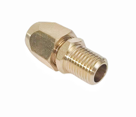 3/8" resistencia a la corrosión de la reparación del final de Barb Solid Brass Pneumatic Hose que cabe