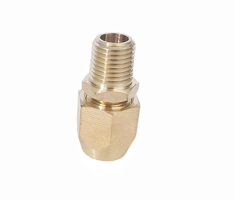3/8" resistencia a la corrosión de la reparación del final de Barb Solid Brass Pneumatic Hose que cabe