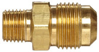 Unión 3/8&quot; de la mitad llamarada X 1/4&quot; colocación de tubo de cobre amarillo masculina