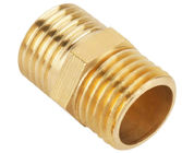 1/4 BSP a 1/4 entrerrosca de cobre amarillo del hex. de BSP, conector rápido de cobre amarillo del hilo externo