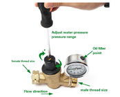 Regulador de presión de cobre amarillo de agua de la pulgada del CNC el 1/2 con la red del filtro de agua