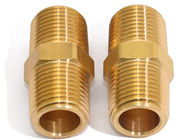 Entrerroscas de cobre amarillo del tubo del adaptador de 5/8 pulgada de las colocaciones del hex. sólido de cobre amarillo del NPT