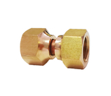 Colocaciones de cobre amarillo de la llamarada del conector de la manguera del eslabón giratorio de 3/8 pulgada para el tubo de cobre