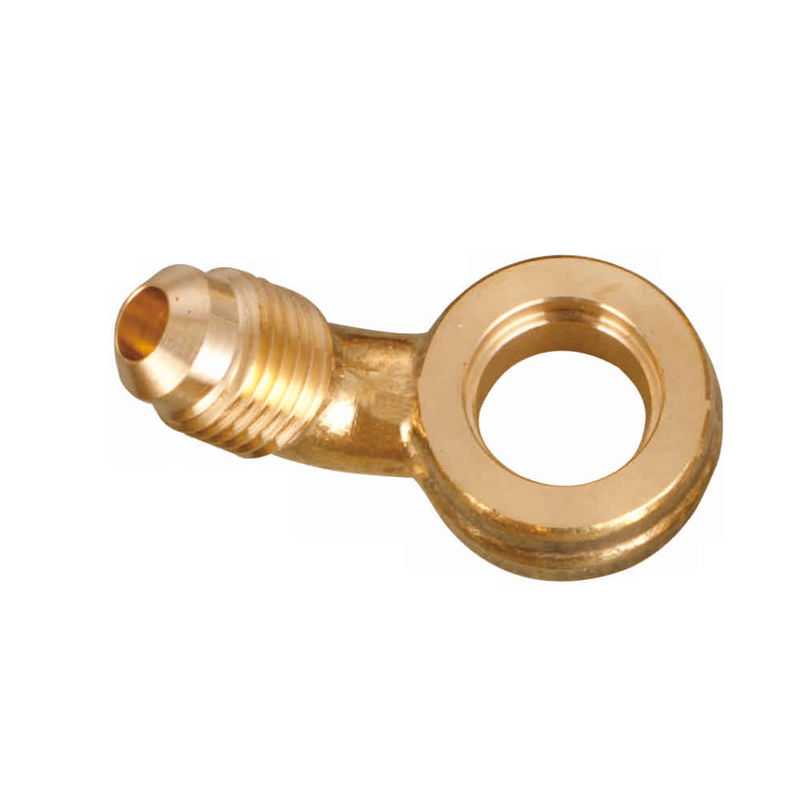 90Degree 3 una colocación de tubo de cobre amarillo masculina de la llamarada Dia10.2mm
