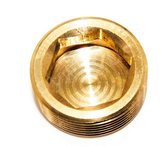 CNC colocación de cobre amarillo masculina de la compresión del enchufe tubo hilo el 1/2”