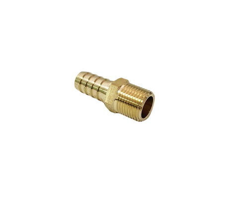 CNC 1/4" manguera de cobre amarillo masculina Barb Reducer Brass Fitting